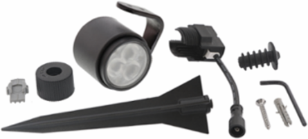 MINI SCOPE Spot Fixture, 12V AC, 1 W, 1.85 Inch Diameter, Aluminum