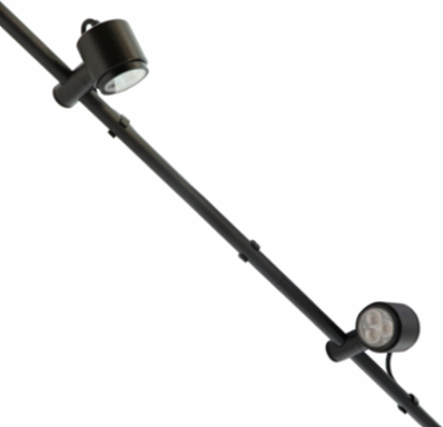 MINI SCOPE DUO Spot Fixture, 12V AC, 2 x 1W, Height 1.77 Inch, Diameter 1.85 Inch