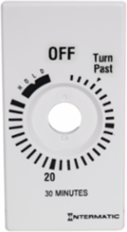 Timer Plate 30-Min with Hold, White