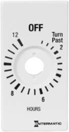 Timer Control Plate, 12-Hour, White