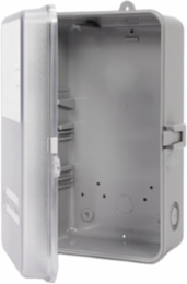 Outdoor Type 3R Plastic Enclosure, Gray with See-Through Window
