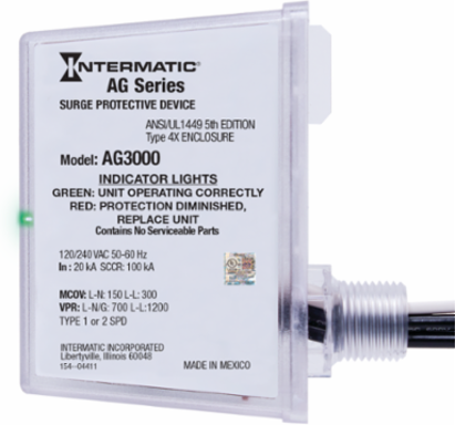 Surge Protective Device, 120/240 VAC, 3-Mode, Type 1/2, Outdoor