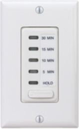 Electronic Countdown Timer, 120 VAC, 60 Hz, Preset Times 5-30 Minute, White