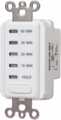 Electronic Countdown Timer 120 VAC 60 Hz, Preset Times 10-60 Min, White
