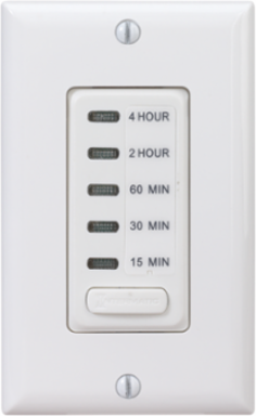 Electronic Countdown Timer 120 VAC 60 Hz White