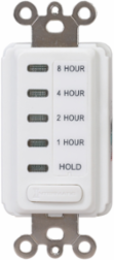 Electronic Countdown Timer, 120 VAC, 60 Hz, 1-8 Hour Preset, White