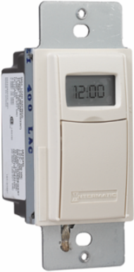 Programmable Countdown Timer 1 Second to 24 Hours, 120-277 VAC, Light Almond