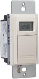Programmable Countdown Timer 1 Second to 24 Hours, 120-277 VAC, Light Almond