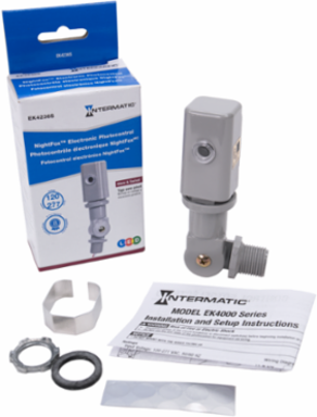 NIGHTFOX Electronic Photocontrol, 480 V, 1/2 Inch Stem