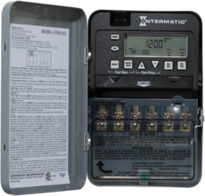 7-Day 2-Circuit Electronic Control, 120-277 VAC, Indoor Metal Enclosure