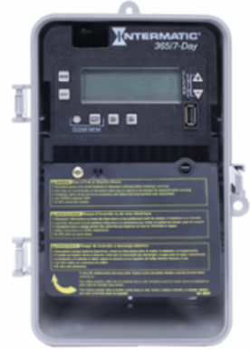 2-Circuit Electronic Timer, 120-277 VAC, 7.875 Inch Height