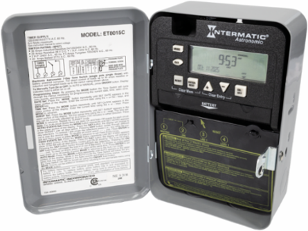 7-Day 1-Circuit 120-277 VAC SPST Electronic Time Switch, Indoor Enclosure