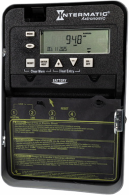 7-Day 1-Circuit 120-277 VAC SPST Electronic Time Switch, Indoor Enclosure