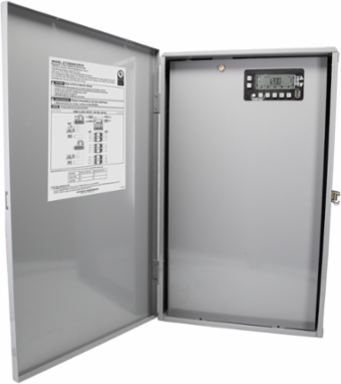 Expanded 12-Pole Lighting Contractor Box, 120 - 600 VAC, 60 Hz,3x 4PST, Outdoor Metal Enclosure