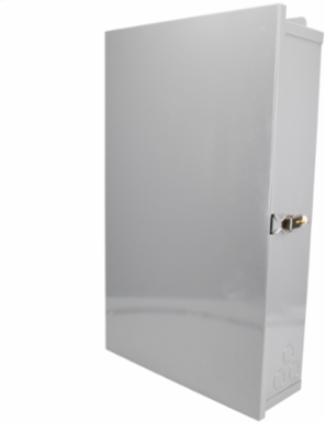 Expanded 8-Pole Lighting Contractor Box, 120 - 600 VAC, 60 Hz,2x 4PST, Outdoor Metal Enclosure