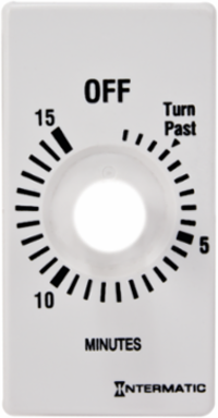 Timer Plate, White, 15-Minute Countdown (No Hold)
