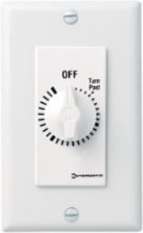Spring Wound Countdown Timer 125-277 VAC 30 Minute White