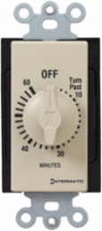 Ivory Decorator Countdown Timer, 60 Minute Max, 125-277 VAC