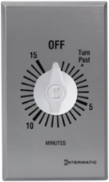 Commercial Spring Wound Countdown Timer 125-277 VAC 15 Minute