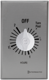Commercial Spring Wound Countdown Timer, 125-277 VAC, SPST, 2 Hour