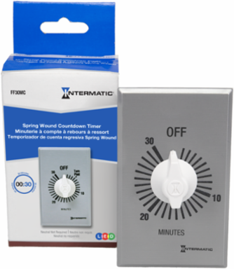 Commercial Spring Wound Countdown Timer 30 Minute Max, 125-277 VAC, SPST