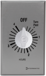 Commercial Spring Wound Countdown Timer, 4 Hour Max, 125-277 VAC, SPST