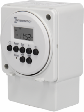 Surface/DIN Rail Mount Time Module, 15 A, 50 Setpoint Programs, 4 Inch Height