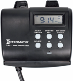 Outdoor Digital Plug-In Timer 7-Day Weatherproof