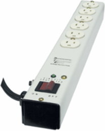 Surge Protective Device Type 3, 6 Outlets, 125 VAC, 15 A