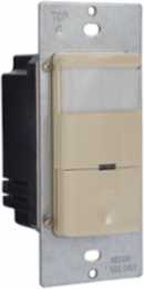 Commercial Grade In-Wall PIR Occupancy/Vacancy Sensor, Ivory, 180° 1200ft² Coverage