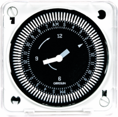 24-Hour Flush Mount Timer Module, 15 Min Intervals, 208/240V, 21A, SPDT