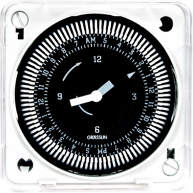 24-Hour Flush Mount Timer Module, 15 Min Intervals, 208/240V, 21A, SPDT