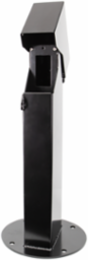 2x4, 18" Single-Gang GFCI Mount Hinge Top Pedestal, Black