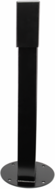 2x4, 24" Single-Gang GFCI Mount Hinge Top Pedestal, Black