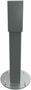 2x4, 18" Single-Gang GFCI Mount Hinge Top Pedestal, Gray