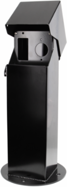 5x5, 18" Double-Gang Hinge Top Pedestal, Black