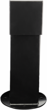 5x5, 18" Double-Gang Hinge Top Pedestal, Black