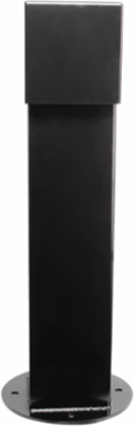 5x5, 24" Double-Gang Hinge Top Pedestal, Black