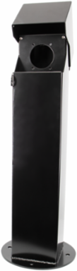5x5, 24" Double-Gang Hinge Top Pedestal, Black