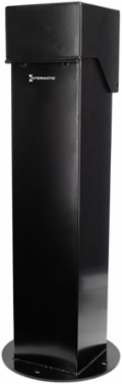 5x5, 24" Double-Gang Hinge Top Pedestal, Black