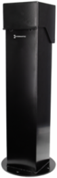 5x5, 24" Double-Gang Hinge Top Pedestal, Black
