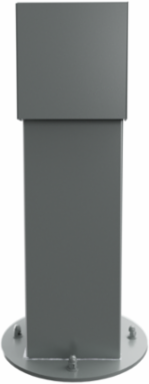 5x5, 18" Double-Gang Hinge Top Pedestal, Gray