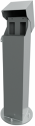 5x5, 24" Double-Gang Hinge Top Pedestal, Gray