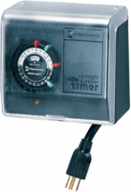 Outdoor Mechanical Timer with Built-In Enclosure, 120 VAC