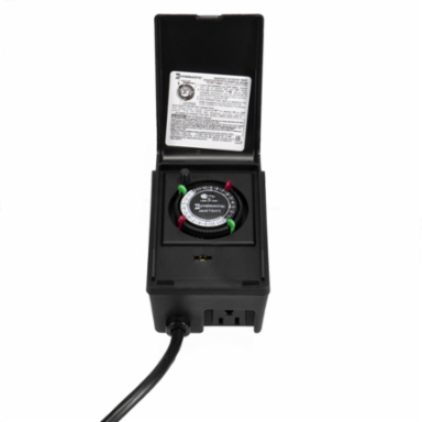 Outdoor Mechanical Plug-In Timer with Enclosure, 5.625 Inch Height