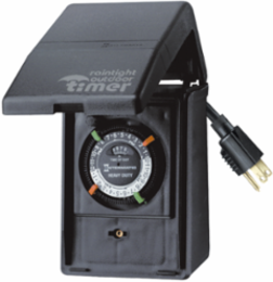 Outdoor Mechanical Plug-In Timer with Enclosure, 5.625 Inch Height