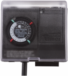 Outdoor Mechanical Plug-In Timer with Built-In Enclosure, 5-3/8 Inch Height