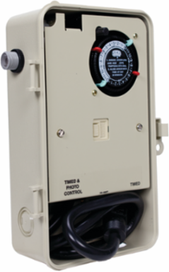 Portable Outdoor Timer with Photocontrol, GFCI Protected Circuits