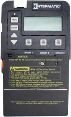 24-Hour 3-Circuit Time Control Mechanism, Multivoltage Input/Output