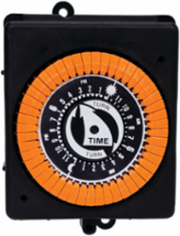 24-Hour 120V Mechanical Panel Mount Timer with 48 Trippers